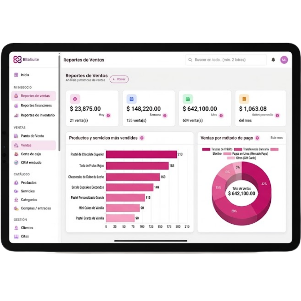 EllaSuite en tablet